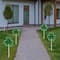 4ct Green Shamrock St Patrick's Day Pathway Marker Lawn Stakes Clear Lights